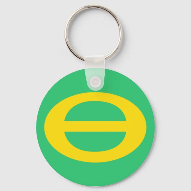 Porte-clés Porte - clé du drapeau écologique (Recto)