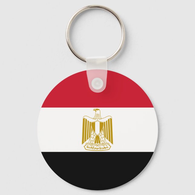 Porte-clés Porte - clé du drapeau égyptien (Recto)