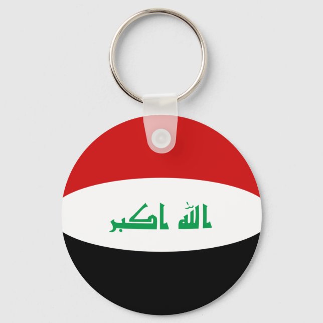 Porte-clés Porte - clé du drapeau Iraq Fisheye (Recto)