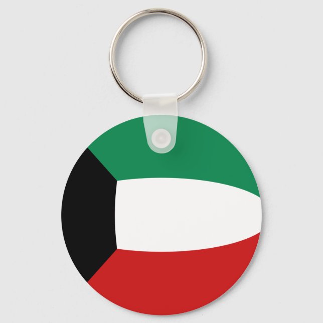Porte-clés Porte - clé du drapeau koweïtien Fisheye (Recto)