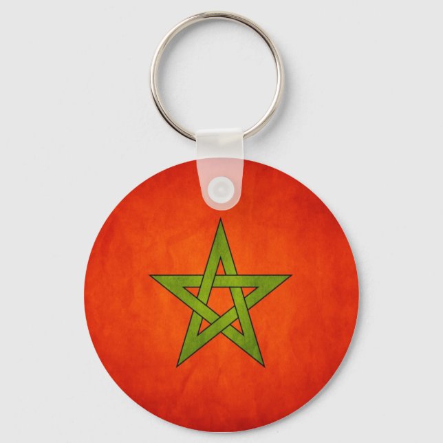 Porte-clés Porte - clé du Drapeau marocain (Recto)