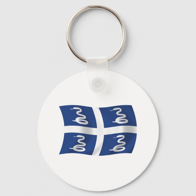 Porte-clés Porte - clé du drapeau martiniquais (Recto)