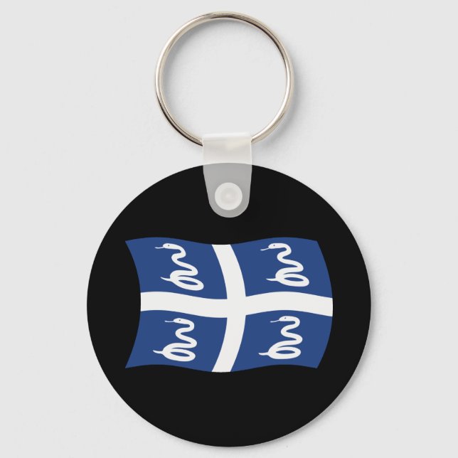 Porte-clés Porte - clé du drapeau martiniquais (Recto)