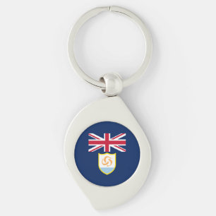 Porte-clés Porte - clé du drapeau patriotique Anguilla