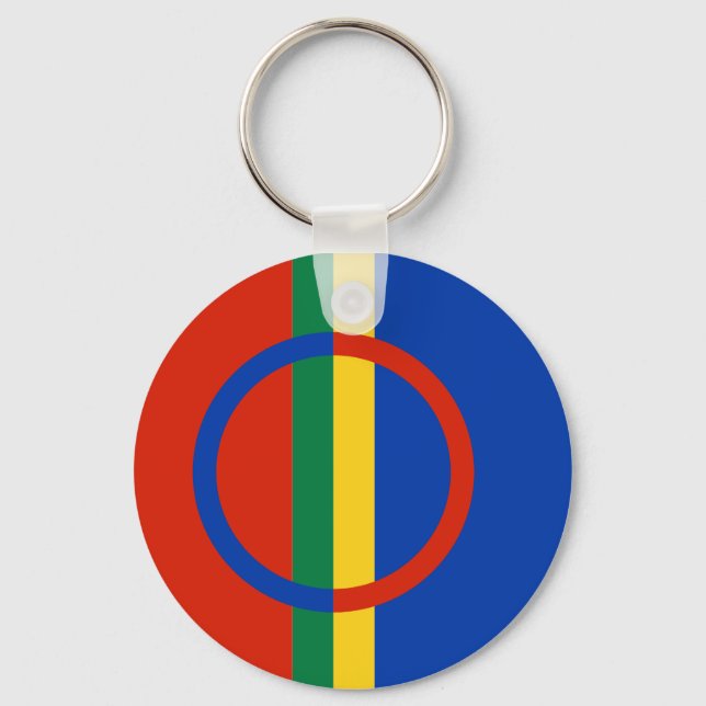 Porte-clés Porte - clé du drapeau Sami (Recto)