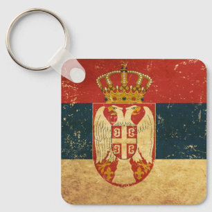 Porte-clés Porte - clé du drapeau serbe