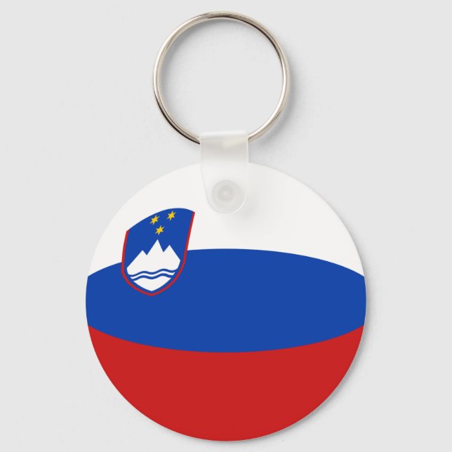 Porte-clés Porte - clé du drapeau slovène Fisheye (Recto)