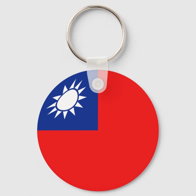 Porte-clés Porte - clé du drapeau taïwanais Fisheye (Recto)