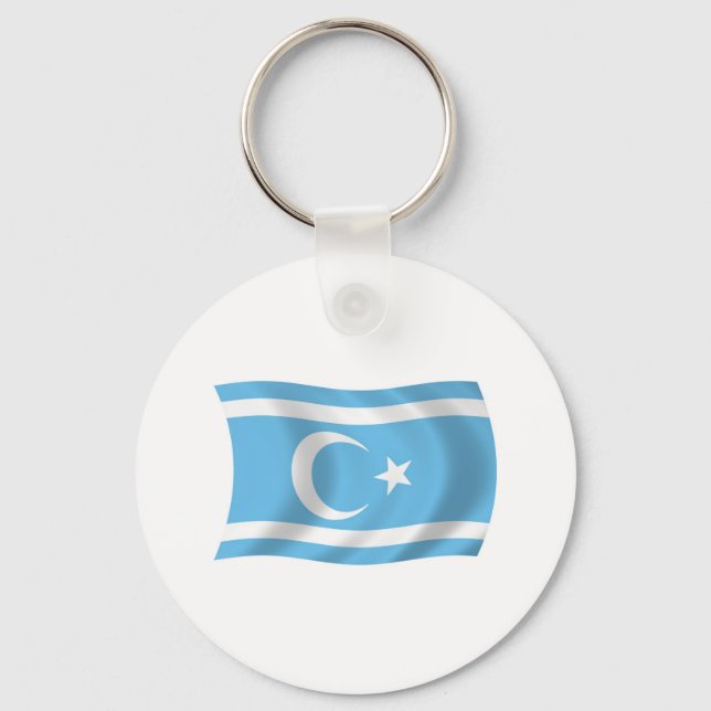 Porte-clés Porte - clé du drapeau turkmène irakien (Recto)