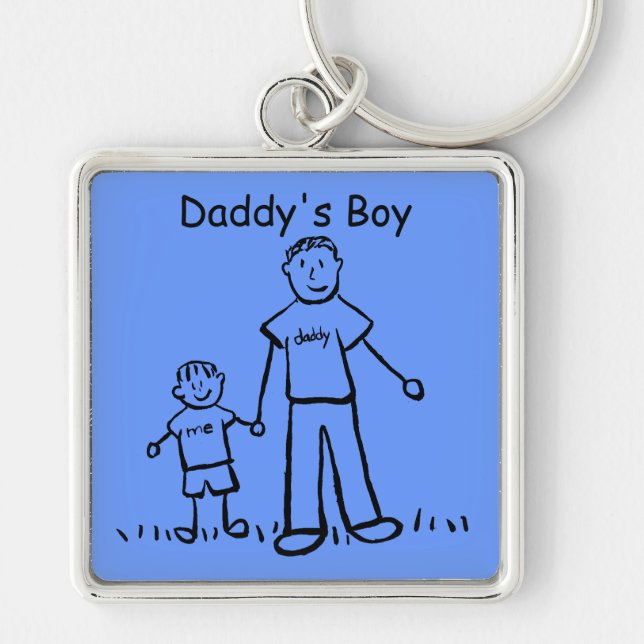 Porte-clés Porte - clé du garçon de papa (Personnaliser) (Devant)