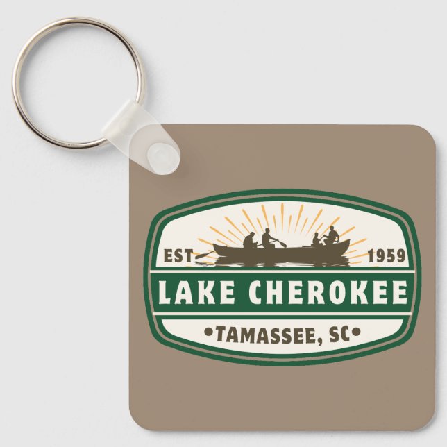 Porte-clés Porte - clé du lac Cherokee - bateau (Recto)