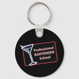 Porte-clés Porte - clé du logo de l'école de barman professio