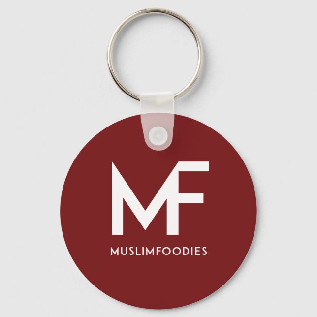 Porte-clés Porte - clé du logo de MuslimFoodies (Recto)