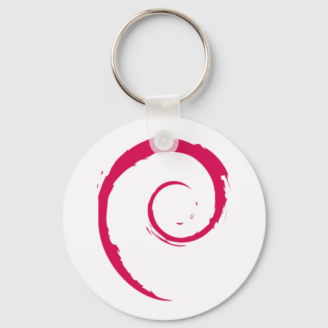 Porte-clés Porte - clé du logo Debian (Recto)