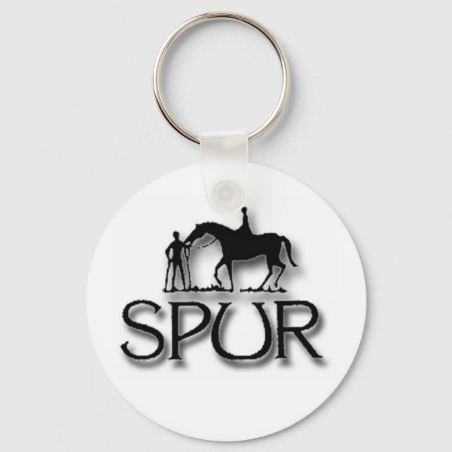 Porte-clés PORTE - CLÉ du logo SPUR (Recto)