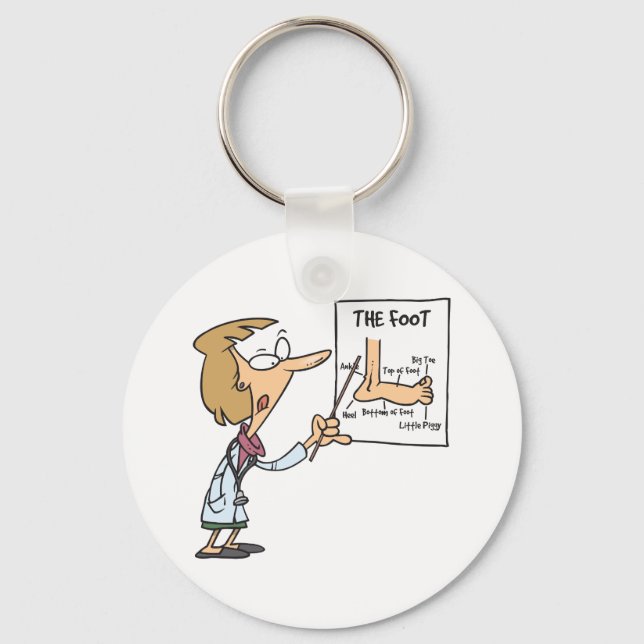 Porte-clés Porte - clé du médecin du pied (Recto)