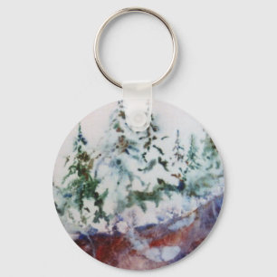 Porte-clés Porte - clé du paysage d'hiver