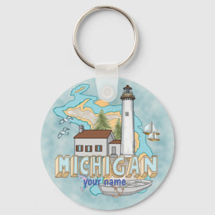 Porte-clés Porte - clé du phare du Michigan