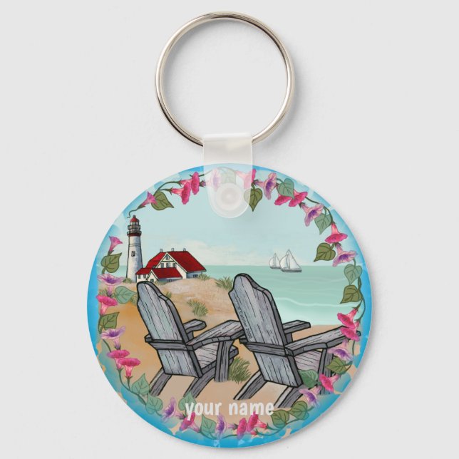 Porte-clés Porte - clé du phare Floral Noon (Recto)