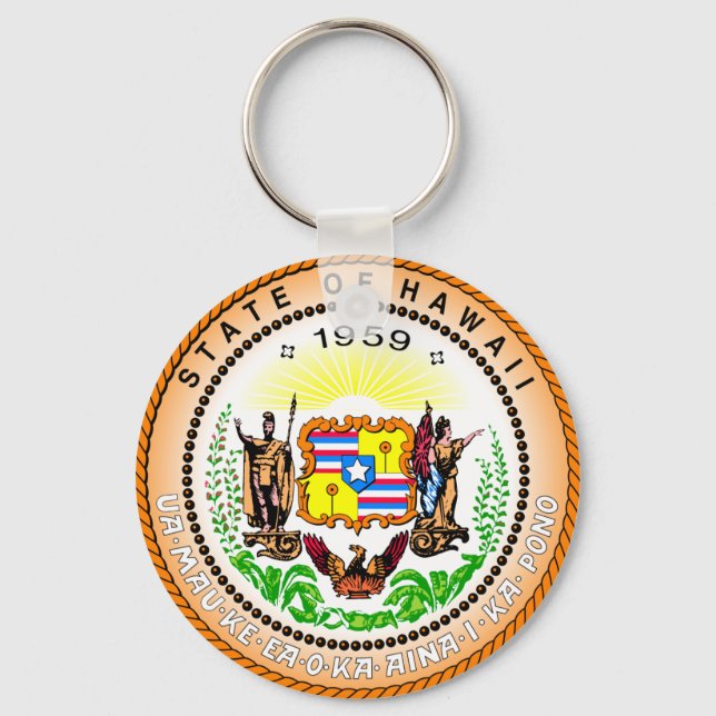 Porte-clés Porte - clé du sceau de l'État d'Hawaii (Recto)