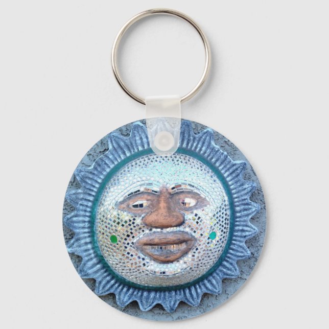 Porte-clés porte - clé du soleil souriant (Recto)
