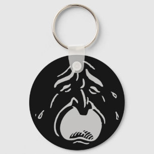 Porte-clés Porte - clé du visage en pleurs