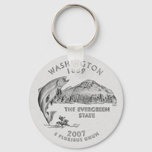 Porte-clés Porte - clé du Washington State Quarter