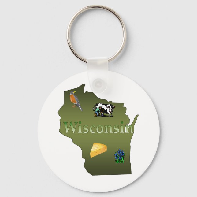Porte-clés Porte - clé du Wisconsin (Recto)