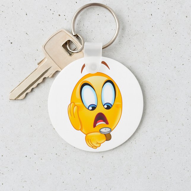 Porte-clés Porte - clé Emoji stressé (Créateur téléchargé)