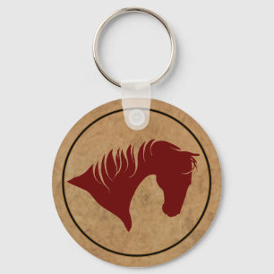 Porte-clés Porte - clé en cuir de marque