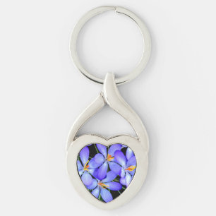 Porte-clés Porte - clé en métal de fleurs