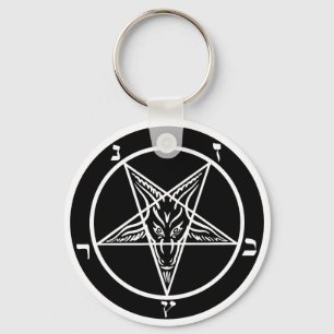 Porte-clés Porte - clé en métal noir SATAN !