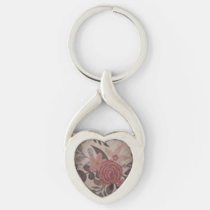 Porte-clés Porte - clé en métal rose