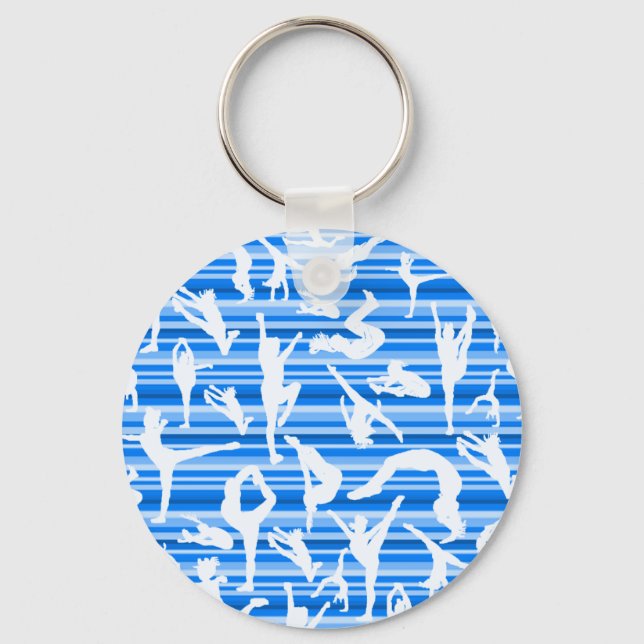 Porte-clés Porte - clé en silhouette bleu Cheer (Recto)