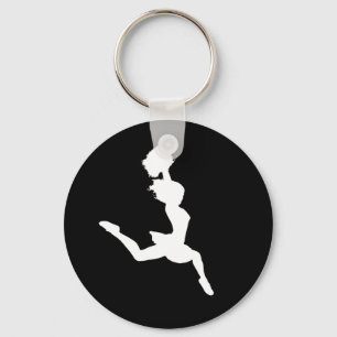 Porte-clés Porte - clé en silhouette noir