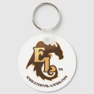 Porte-clés Porte - clé éternel de logo de terres, brun