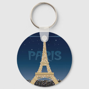 Porte-clés Porte - clé étincelant Tour Eiffel