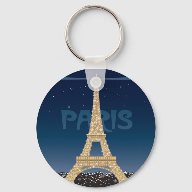 Porte-clés Porte - clé étincelant Tour Eiffel (Recto)