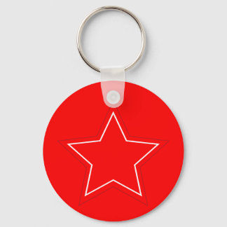 Porte-clés Porte - clé étoile rouge