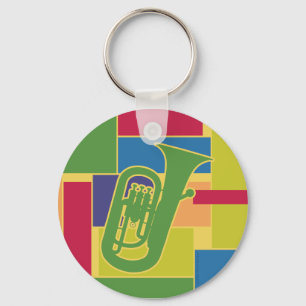 Porte-clés Porte - clé Euphonium Colorblocs