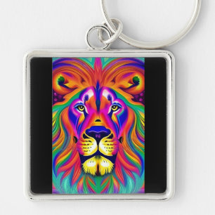Porte-clés porte - clé face lion