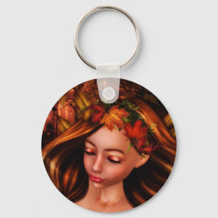 Porte-clés Porte - clé féerique d'automne