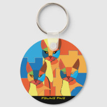 Porte - clé Feline Fine