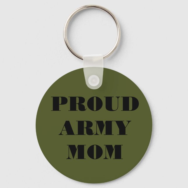 Porte-clés Porte - clé Fier Armée Maman (Recto)
