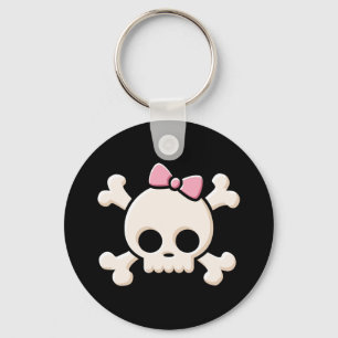 Porte-clés Porte - clé fille crâne mignon