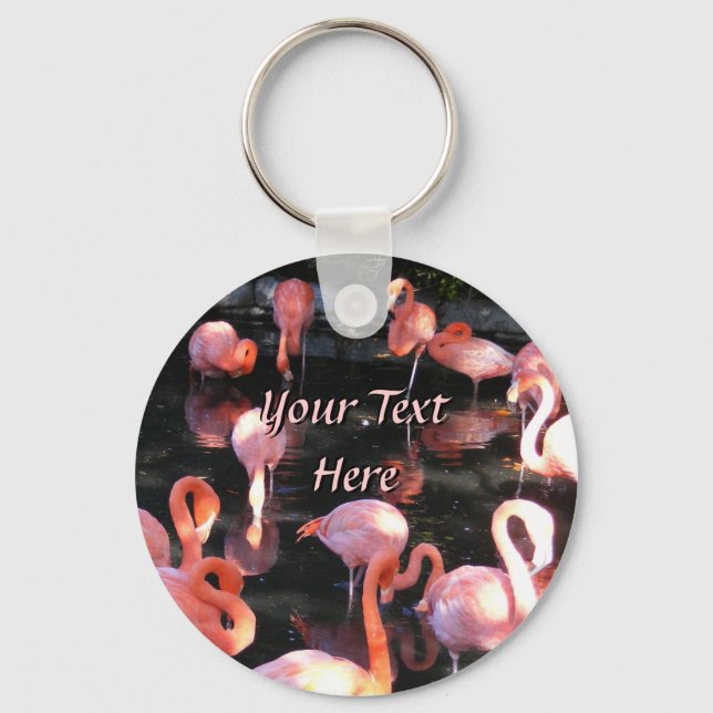 Porte-clés Porte - clé Flamant rose supérieur (Recto)