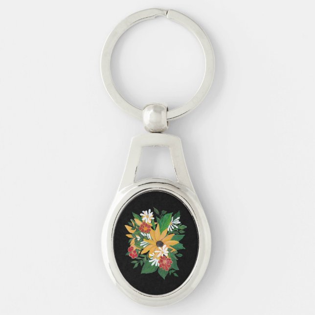 Porte-clés Porte - clé floral (Devant)