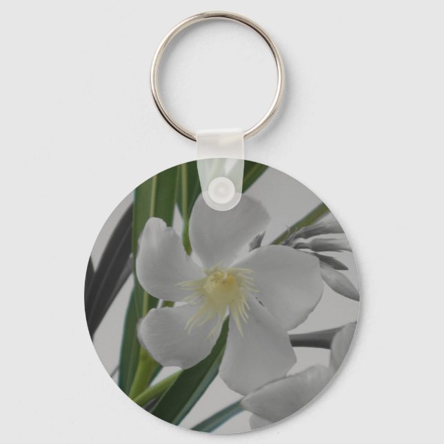 Porte-clés Porte - clé floral blanc (Recto)