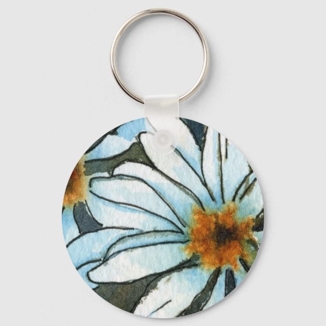 Porte-clés porte - clé floral "Daisy 1" (Recto)