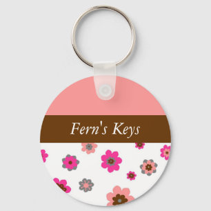Porte-clés Porte - clé floral de concepteur
